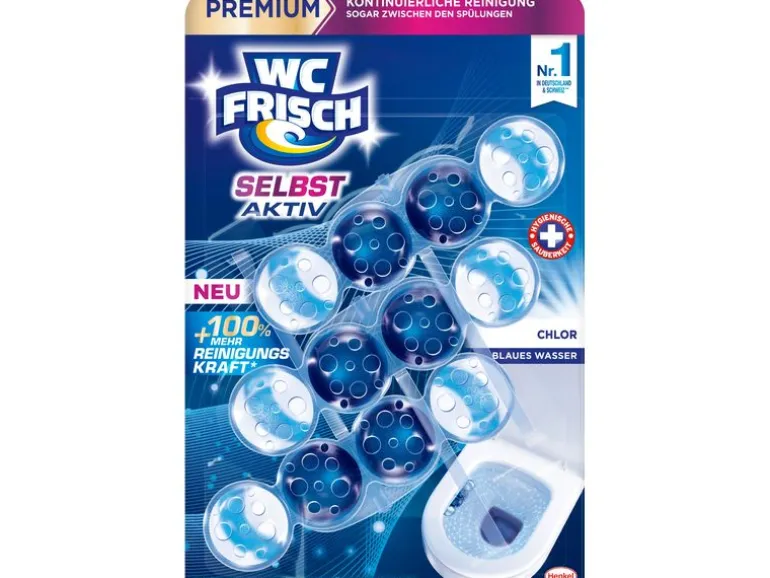 WC Frisch WC-Einhänger Blauspüler 3 x 50g