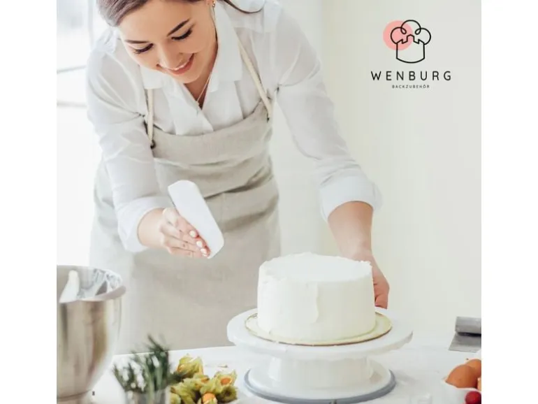 Wenburg Premium Tortenunterlagen 4er-Set – Gold & Siber