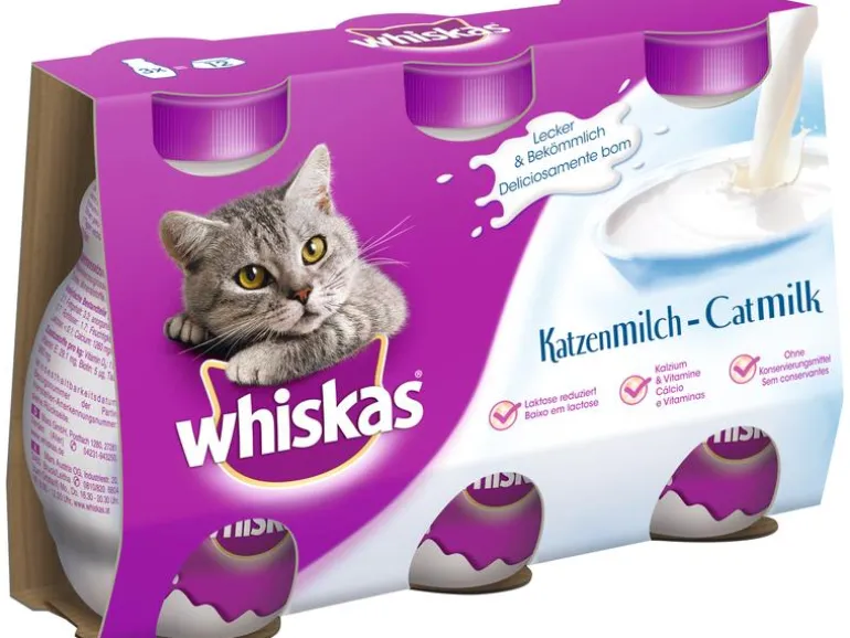 Whiskas Katzen-Snack CatMilk, 3 x 200 ml