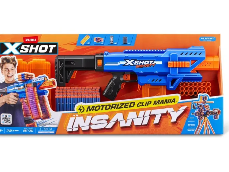 X-Shot Insanity Motorized Clip Blaster