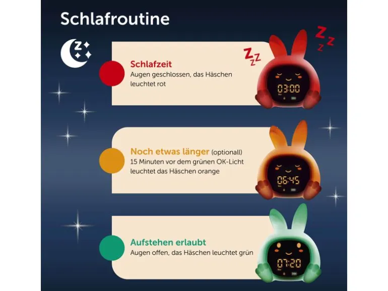 ZaZu Schlaftrainer SARAH Kinder-Wecker