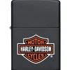 ZIPPO Harley Davidson Bar & Shield Schwarz