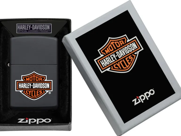ZIPPO Harley Davidson Bar & Shield Schwarz