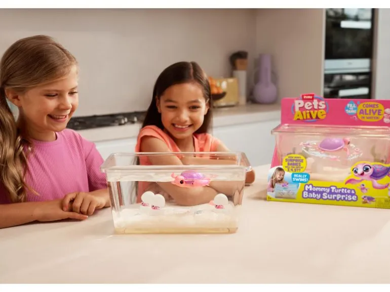 Zuru Spielfigurenset Pets Alive Mommy Turtle und Baby Surprise